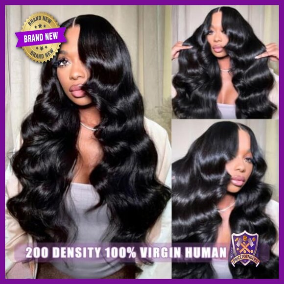 32 Inch Body Wave Lace Front Wig Human Hair 200 Density Glueless